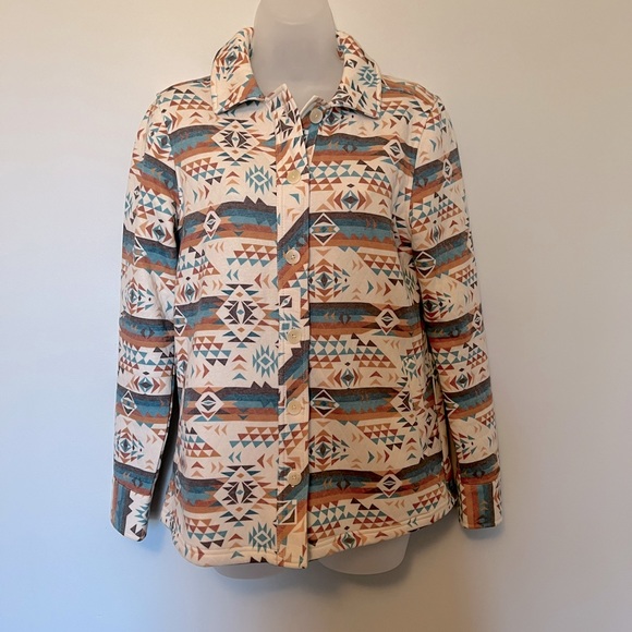 Boot Barn Southwestern Shacket Shirt Jacket Aztec EUC - Picture 7 of 8